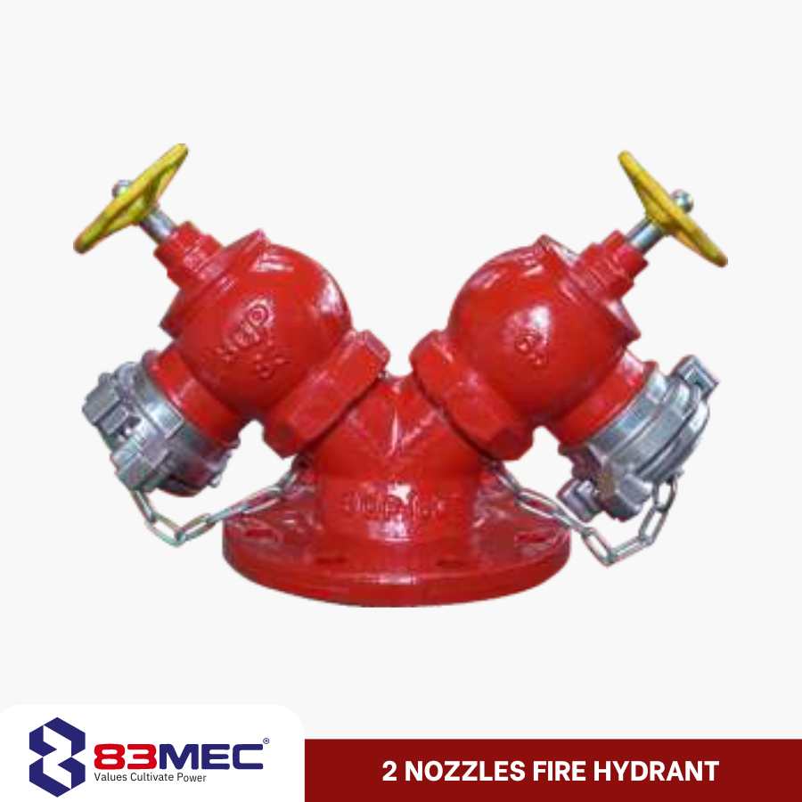 2 Nozzles Fire Hydrant