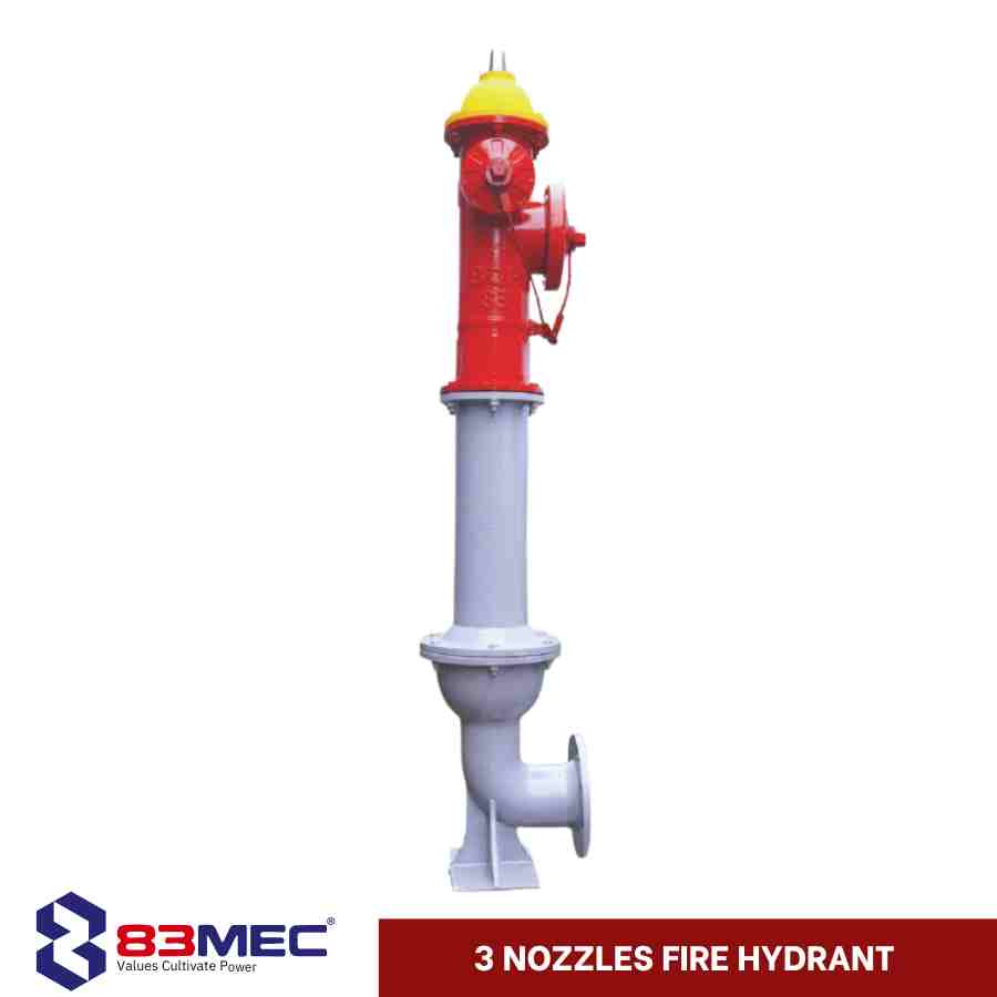 3 Nozzles Fire Hydrant