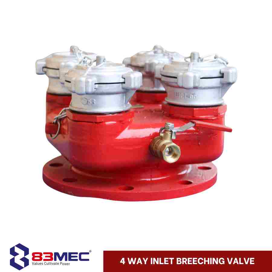 4 way inlet breeching valve