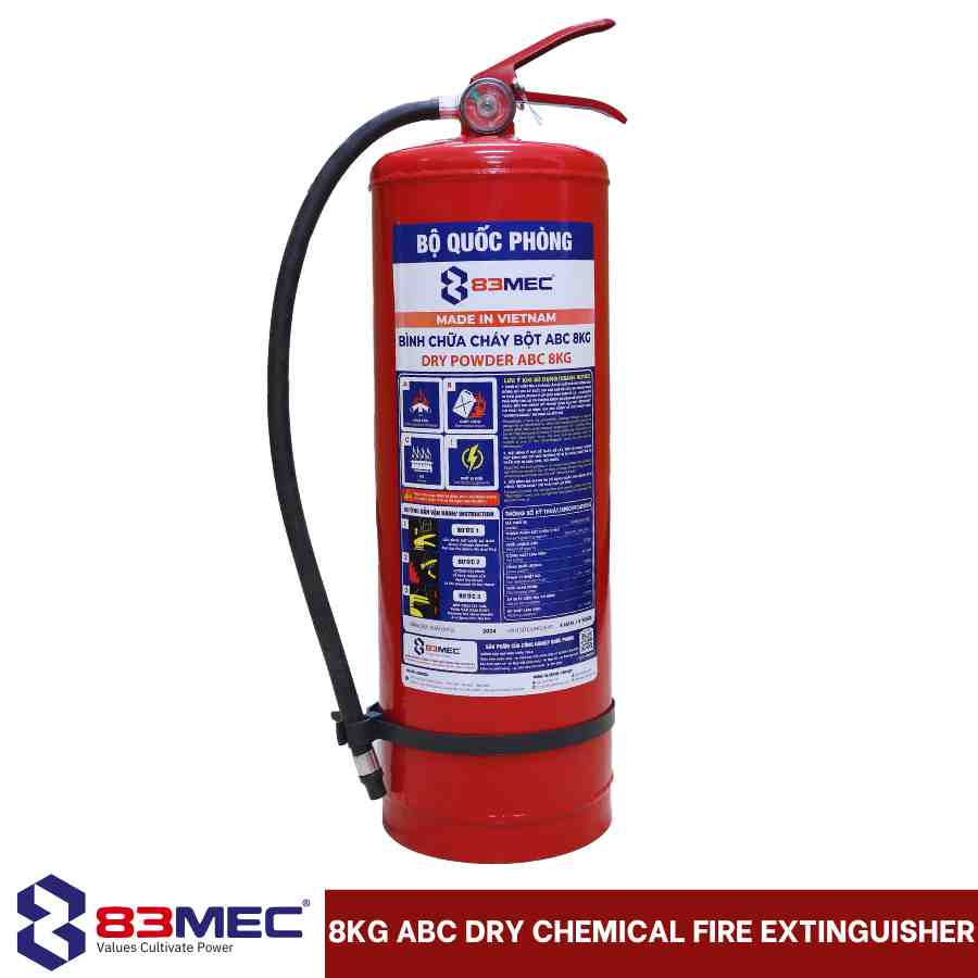 8Kg ABC Dry Chemical Fire Extinguisher