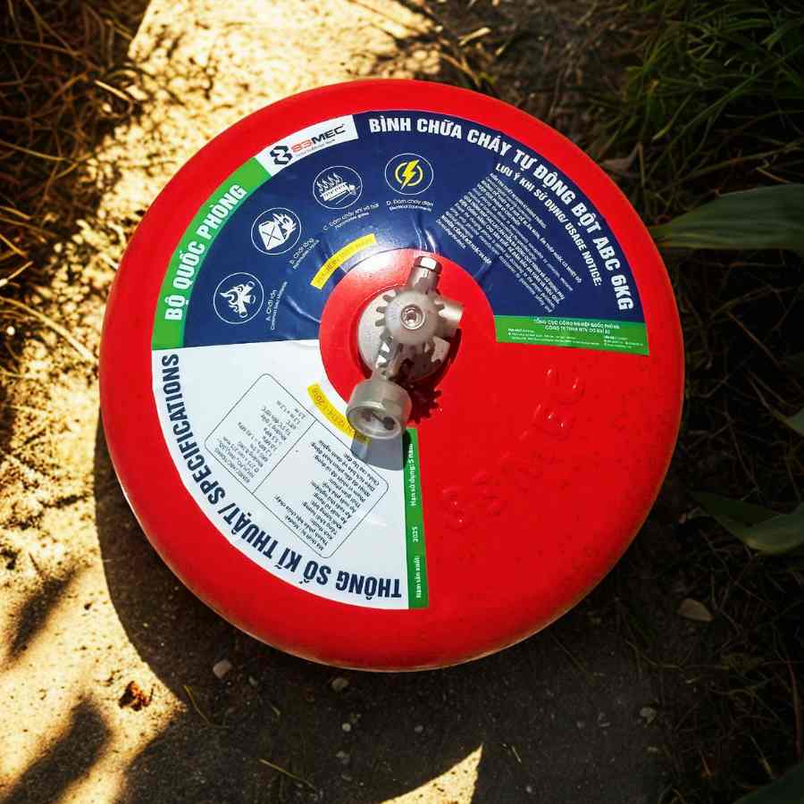 Bình chữa cháy tự động kích hoạt bột ABC 6kg