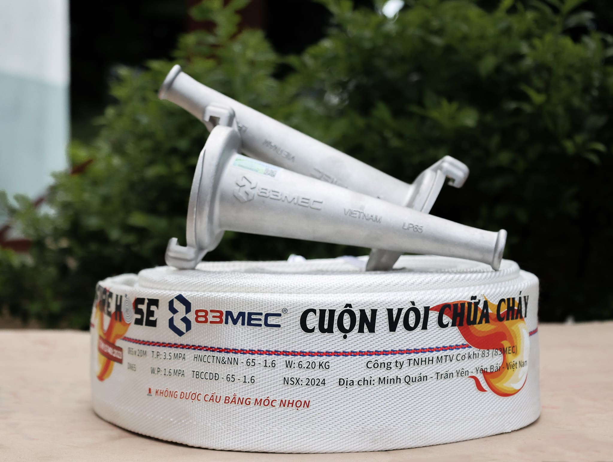 Cuộn vòi chữa cháy 83MEC - Bộ Quốc Phòng