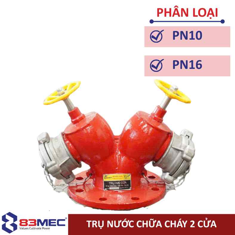 Trụ nước chữa cháy 2 cửa
