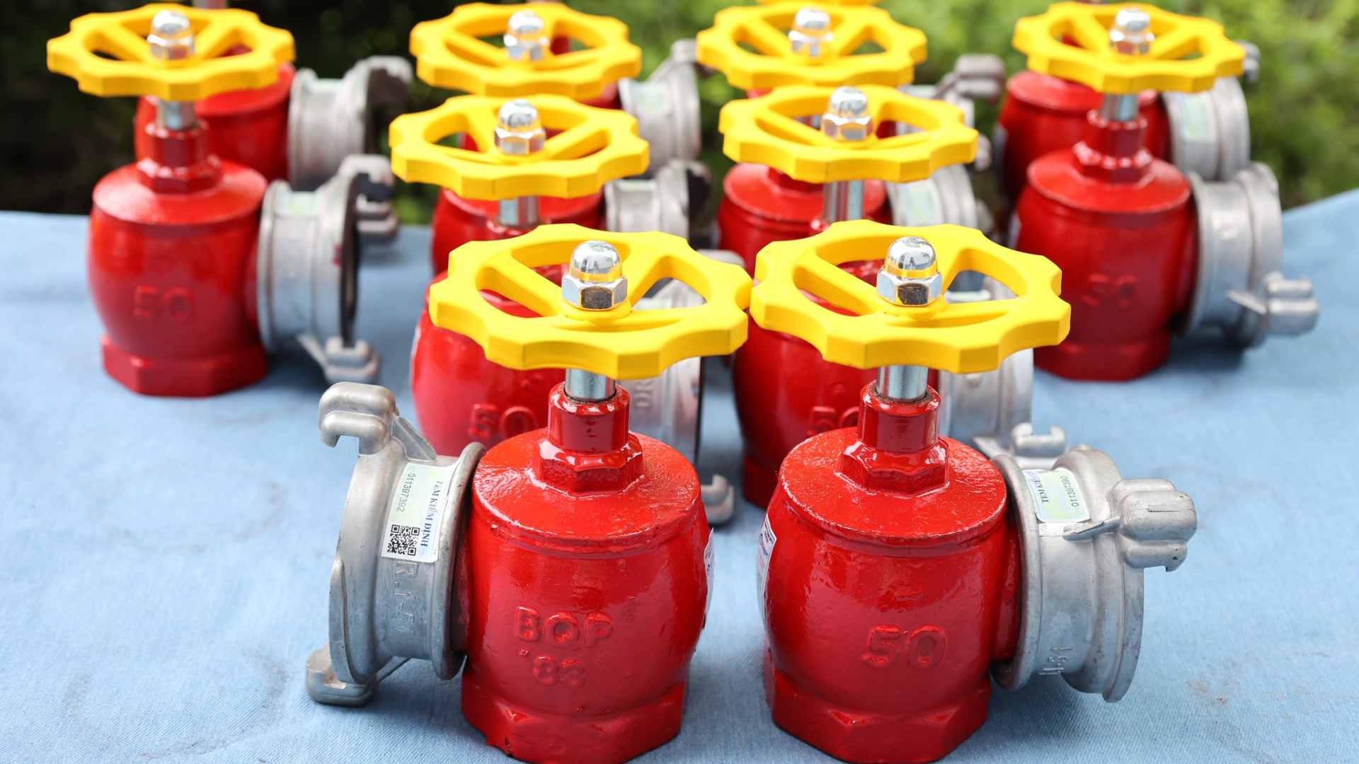 Van góc chữa cháy D50 D65 Bộ Quốc Phòng BQP83