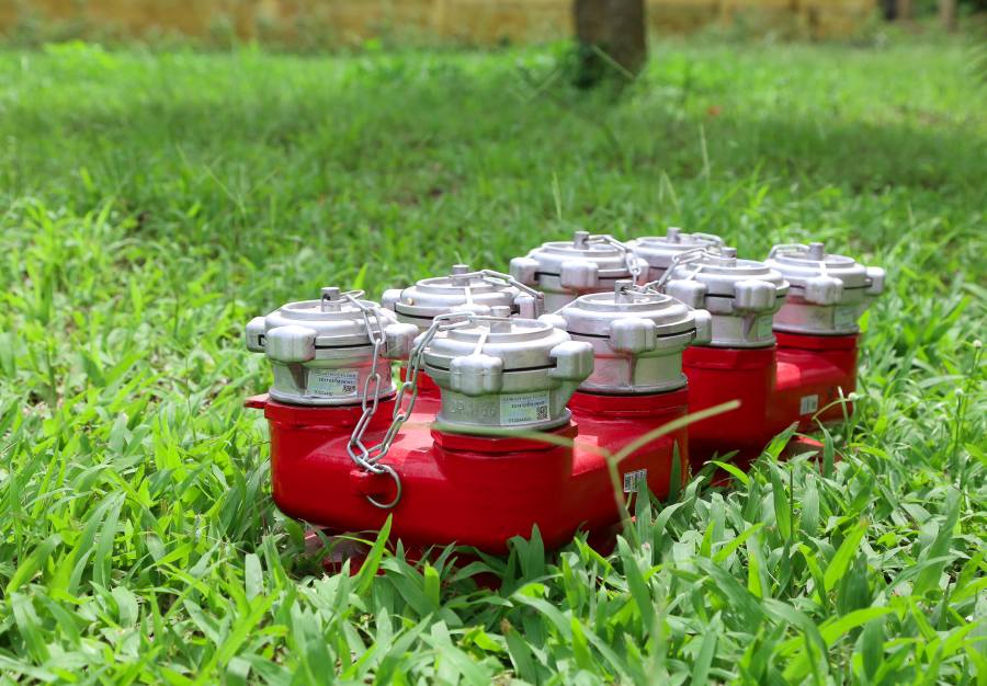 họng tiếp nước chữa cháy 4 cửa 83MEC Bộ Quốc Phòng