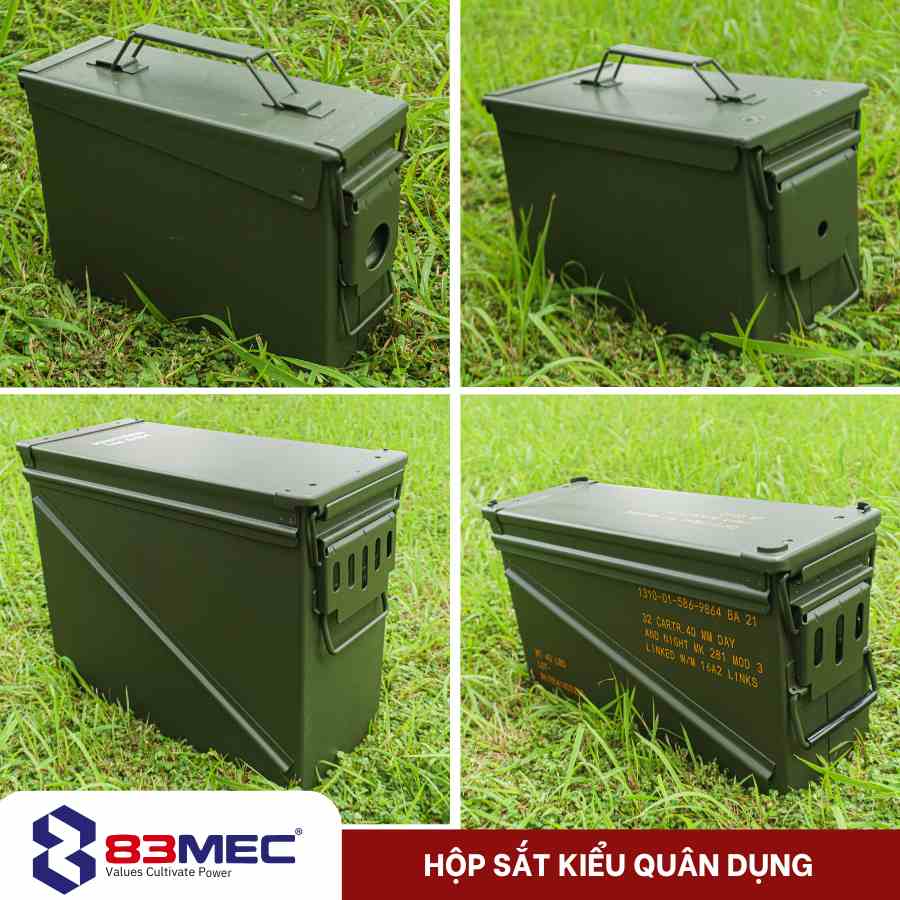 hộp sắt kiểu quân dụng, hộp đựng đạn