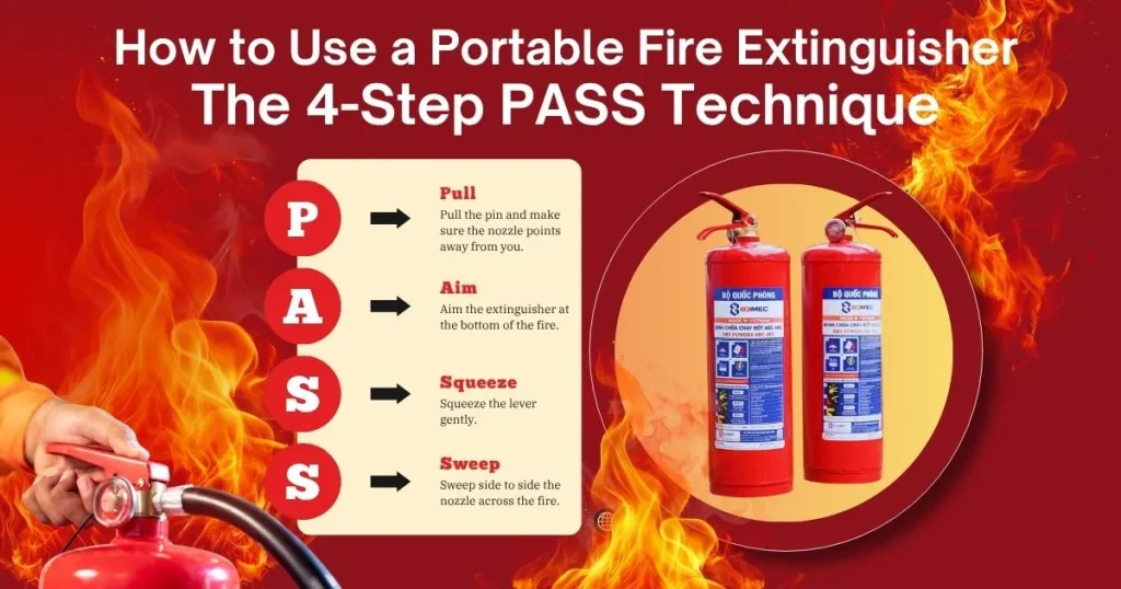 How to Use a Portable Fire Extinguisher