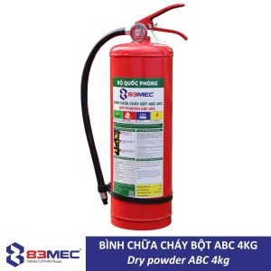 Bình chữa cháy bột ABC 4kg Dry powder ABC 4kg 83MEC