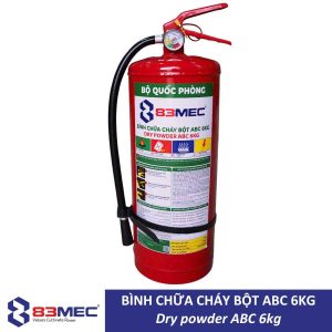 Bình chữa cháy bột ABC 6kg Dry powder ABC 6kg 83MEC