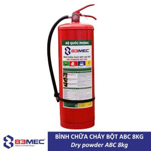Bình chữa cháy bột Dry powder ABC 8kg 83MEC