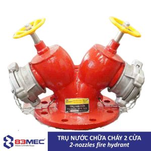 Trụ nước chữa cháy 2 cửa 2-nozzles fire hydrant 83MEC (1)