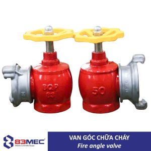 Van góc chữa cháy Fire angle valve DN50 DN65 83MEC